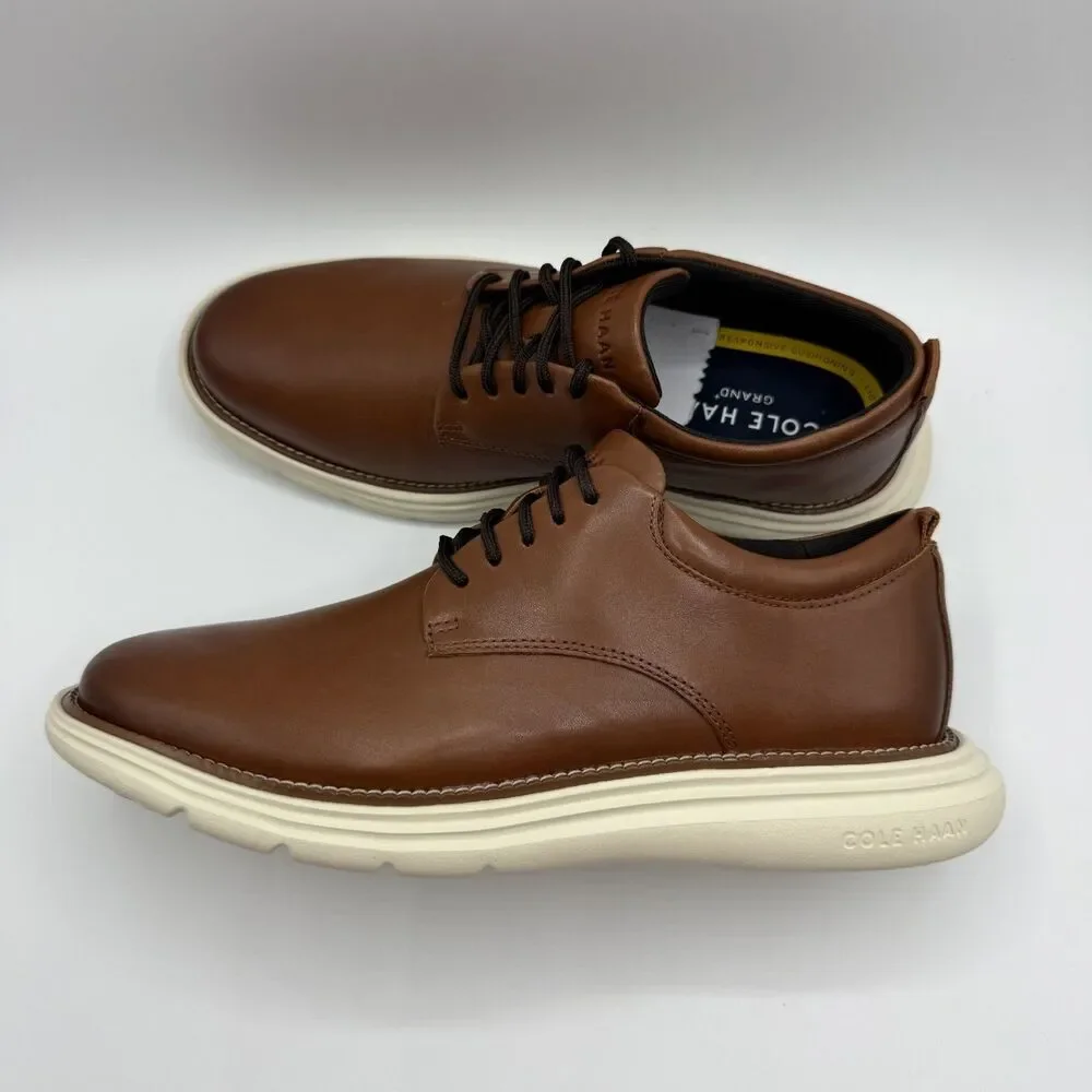 Cole Haan Grand + Ultra Oxford British Tan Leather Mens Size 8M